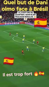 si tu aimes le football, tu devrais regarder ce magnifique but de Dani olmo 🇪🇸 face aux situations brésilienne 🇧🇷 football ⚽. #Fednerfansport #ABONNEZ_VOUS_A_LA_PAGE | Childo Geffrard