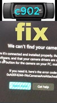 logitech c920 not working Fixed