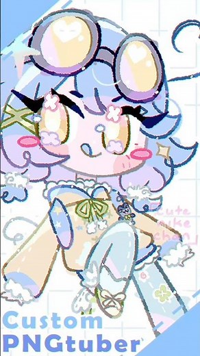 1st custom pngtuber done!!✨🥹 #pngtuber #vtuber