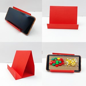 16K views · 574 reactions | Watch how to make paper mobile stand step by step without glue or tape. Easy handmade paper crafts idea #crafts #papercrafts | Creative Art & Craft Ideas | Facebook