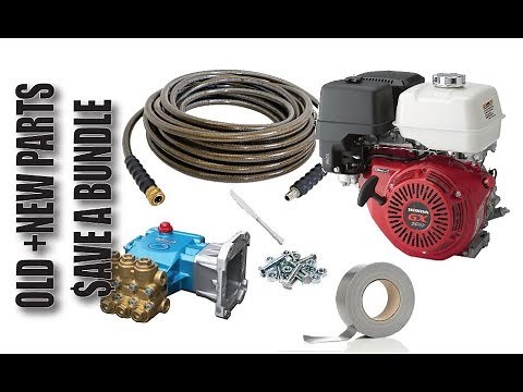 Assemble your own pressure washer from random parts