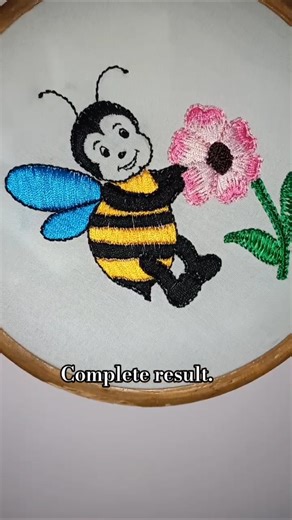 today embroidery work #create #diy #embroidery #explore #tutorial #art complete result