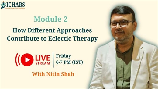 Eclectic Coaching and Psychotherapy Q A with Nitin Shah (Live) | ICHARS - Institute of Clinical Hypnosis And Related Sciences