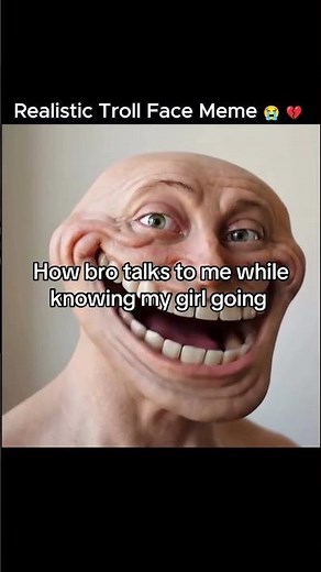 Realistic Troll Face Meme 😭 #trollface #memes #funny #viral