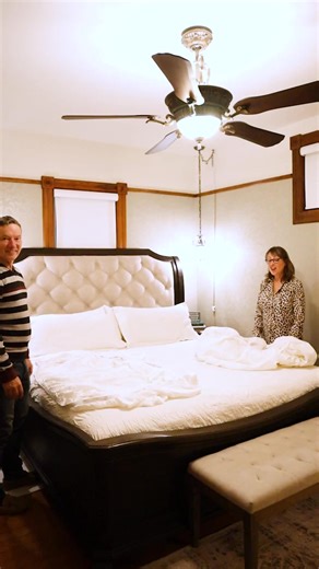 On the fifth day of Christmas, my true love gave to me… a lesson on folding fitted sheets because nothing says love like teamwork (and patience). 🎄🛏️ | The Walnut Grove Bed & Breakfast