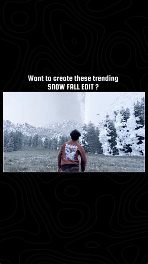 How to add SNOW FALL effect in Instagram reels