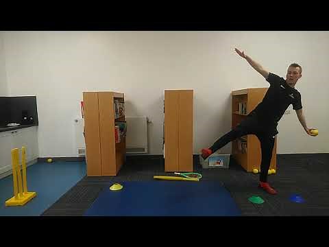 Primary School PE Lesson Cricket Skills