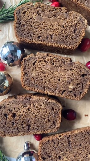 This moist and flavorful gingerbread loaf is packed with warm and cozy spices! It is perfect for enjoying on a cold winter day or giving as a gift to friends and family. Recipe here https://organicallyaddison.com/gingerbread-loaf/ | Organically Addison