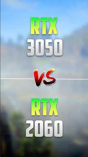 RTX 3050 vs RTX 2060