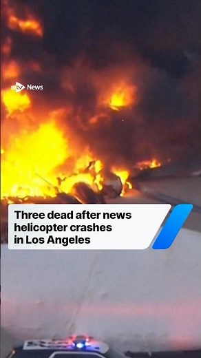 Three dead after news helicopter crashes in Los Angeles #news #usa #la #losangeles