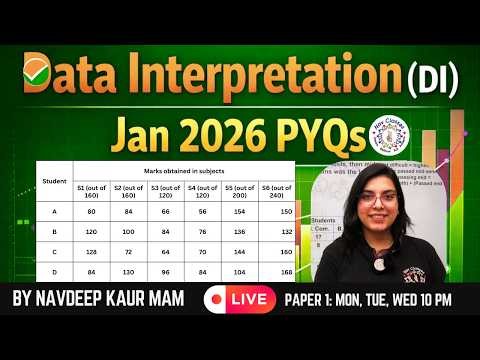 UGC NET Paper 1 | Data Interpretation Jan 2026 PYQs | DI Jan 2026 | DI Dec 2025 PYQs | Navdeep Kaur