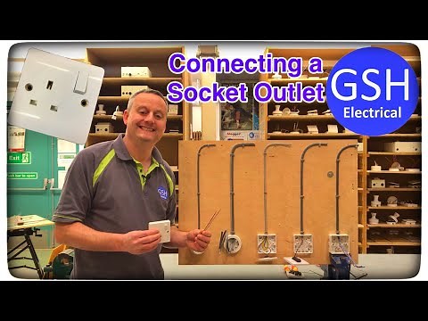 How to Connect up (Wire) our First BS1363 Single Socket Outlet to 2.5mm Twin & Earth (Twin and CPC)