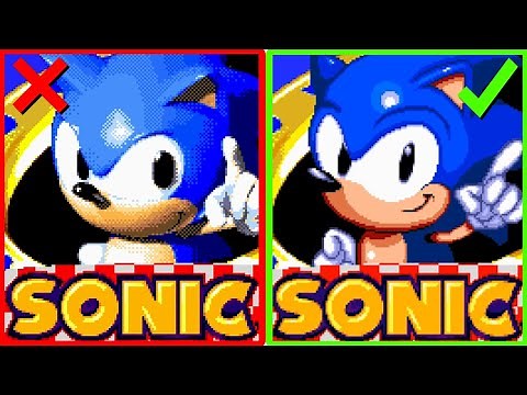 Better 2D pixelated Sonic on S3 Title Screen 🎮 Sonic 3 A.I.R. Mods