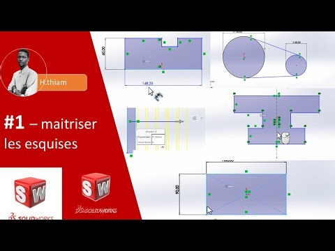 SolidWorks pour débutants #1 : maîtriser les esquisses de base