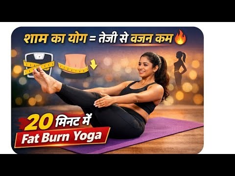 Evening Yoga for Weight Loss | शाम का योग वजन घटाने के लिए | Fat Burn Yoga #live #shorts #viral#yoga
