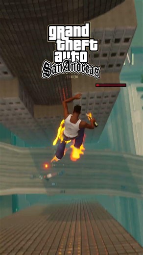 EVOLUTION OF FALL DAMAGE LOGIC IN GTA GAMES! (GTA 3 → GTA 5) #shorts #gta