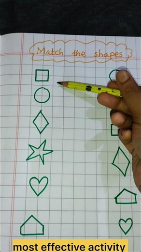 Math activity 🔥💯 #shapes #learning #kidsstudies #educational #ytshorts #worksheet
