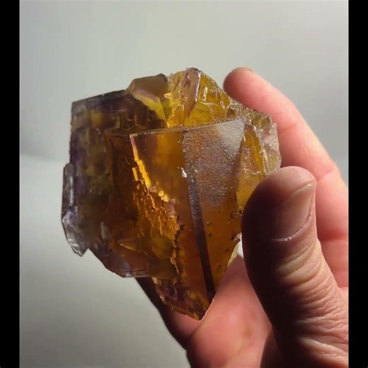 Fluorite, Calcite. Minerva #1 mine, Hardin County, Illinois, USA