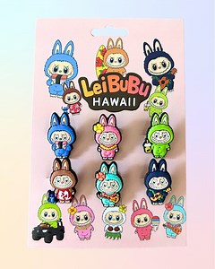 Pack of 6 Custom Labubu Jibbitz - Charm for Crocs, Hawaii Themed! - Etsy