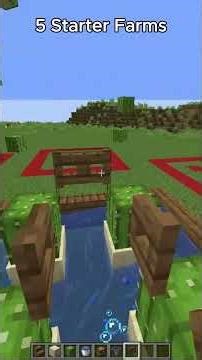 5 Starter Farms You Must Build ! #minecraft