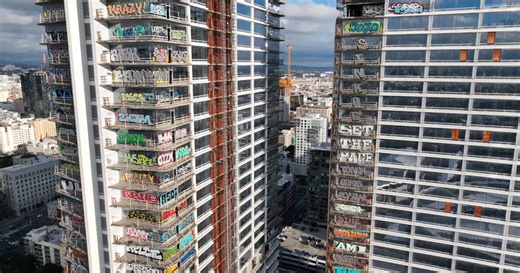 Forget the graffiti. L.A.'s most notorious skyscrapers have a much bigger problem