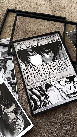 If You Love Death Note, This Poster Belongs on Your Wall #deathnote #ldeathnote #ryukdeathnote #animeposter #darkanime