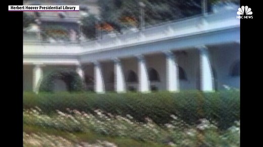 Watch this footage of life in the White House during the 1930's taken by first lady Lou Hoover. | NBC News