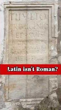 Why Latin isn’t called Roman! #language #history #todayilearned #learning #rome
