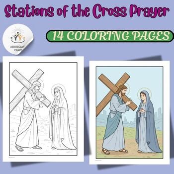 Stations of the Cross – Catholic Coloring Book for Children