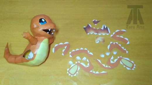 How to make Pokemon - Charmander Papercraft | Fan Art | Collectible Item #6