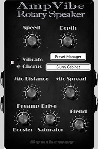 AmpVibe Rotary Speaker by Syntheway Virtual Musical Instruments - Rotary Speaker Plugin VST VST3 Audio Unit
