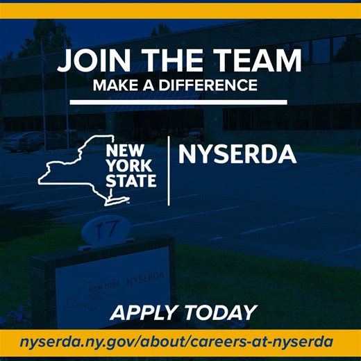 At NYSERDA, we’re driven by the mission to create a sustainable future. By joining our team, you’ll be part of a passionate group of pros who are dedicated to creating positive change. See a complete list of career opportunities here ➡️ bit.ly/3PuchLK | New York State Energy Research and Development Authority