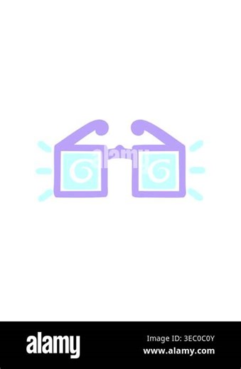attention grabbing animation of x ray specs symbol icon Stock Video Footage - Alamy