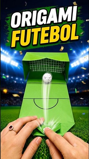 ⚽😱 Origami Soccer! Make a paper game that kicks the ball into the goal 🤯