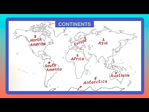 Continents Map | Continents Map Pointing | World Map Seven Continents