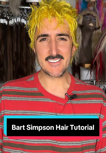 Bart Simpson Hair Tutorial: Wig Install for Cosplay