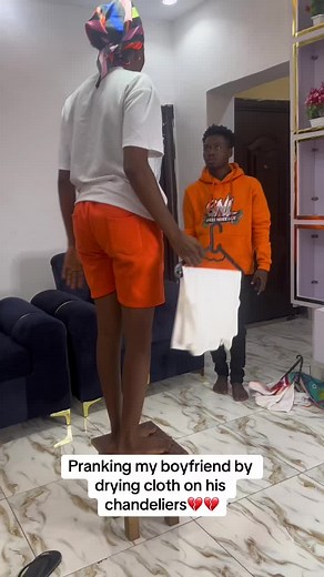 Pranking my boyfriend by drying cloth on the chandaliers💔💔💔🥺#boyfriend#girlfriend#couple#relationship#relationshipgoals @orangeboycomedy