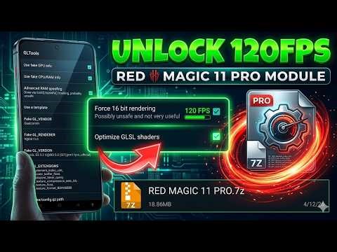 Unlock 120 FPS 😱 Red Magic Module FPS Boost (No Root Android Working)