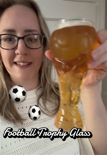 Football Trophy Glass: Perfect World Cup Gift!
