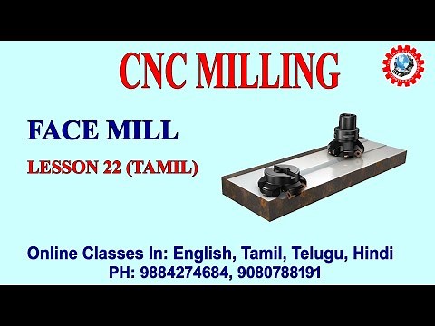 CNC & VMC PROGRAMMING – FACE MILLING OPERATION IN TAMIL – G01, G00