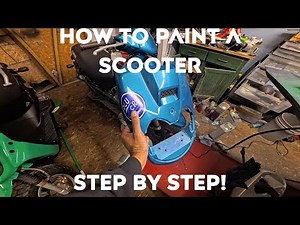 HOW TO PAINT A SCOOTER ((ITS EASY)) STEP BY STEP !
