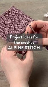 There are many great projects you can make using the alpine stitch. 🙌 Have you completed a project using the alpine stitch? Comment and let us tell us about it! | Crochet World Magazine