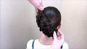 19K views · 463 reactions | Hairstyle video! 2 updo hairstyles for Homecoming or Prom. The star and flower bun. <3 | Princess Hairstyles | Facebook