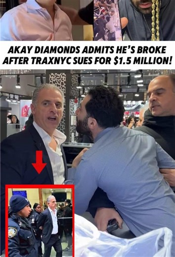Akay Diamonds admits he’s broke after TraxNYC sues for $1.5 million! #akaydiamonds #traxnyc #jewelry #fyp #celebritycorner