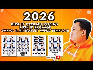 RUSH ID PACKAGE PRICING 2026 | RUSH ID PACKAGE CANVA & MICROSOFT WORD TEMPLATE