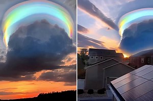 Round 'rainbow cloud' is blowing minds
