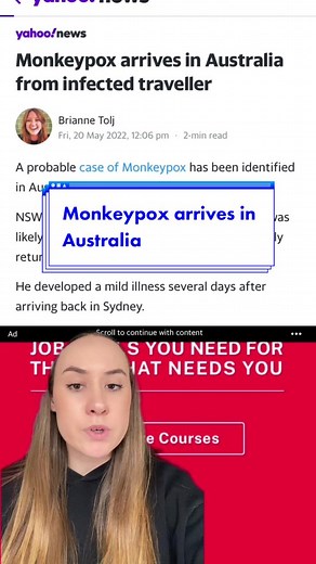 Monkeypox Case Identified in Australia