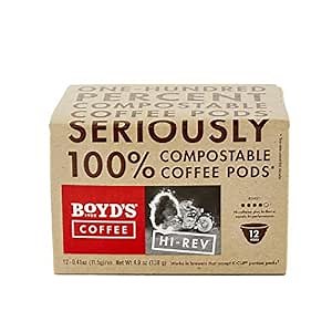 Boyd's Hi-Rev Coffee - Medium Roast - Single Cup (12 Count)
