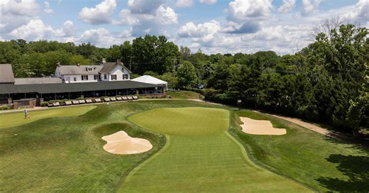 Drone flyover of The Philadelphia Cricket Club ahead of Truist Championship
