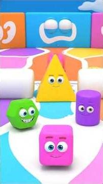 Colorful Monster Shapes Battle Arena 👾🎮 Fun Kids Animation | Who Will Win? #Shorts